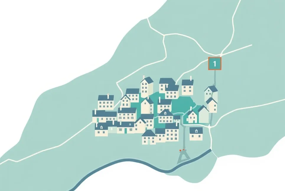 Carte du secteur d'intervention autour de Mitry-Mory (77290)